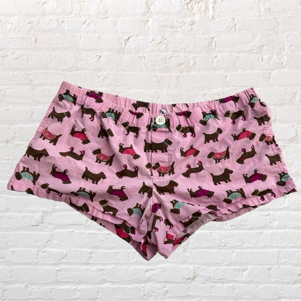 Old Navy pink with dog pattern lounge or sleep short shorts